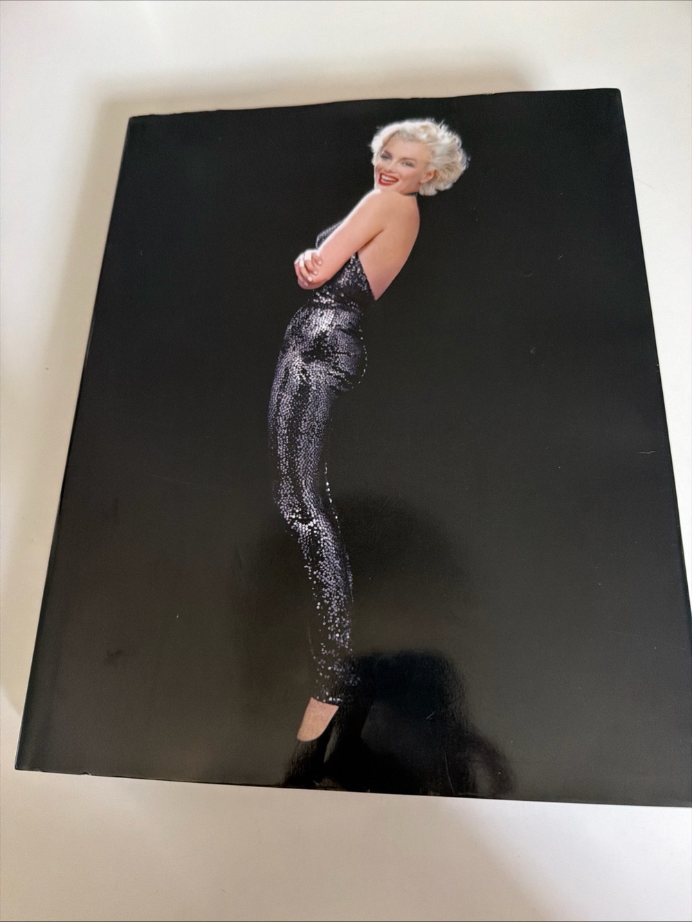 Marilyn Monroe Black and Silver Sequin Portrait